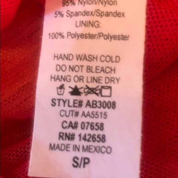 Bodysuit Ladies mostly sheer long slv Sz small - Picture 5 of 9